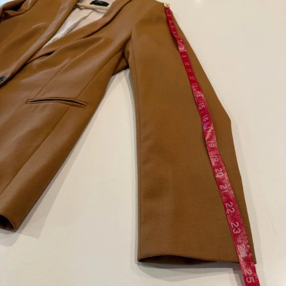 J. Crew Parke Blazer in Wool Flannel Chestnut Size 10